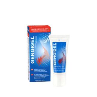 Gengigel Gel 20ml - For Gingivitis, Periodontitis, inflamed and swollen gums, bleeding gums deepened pockets in the gums gum damage due to extraction or cleaning of teeth or surgery Irritated tissues in the mouth due to fixed (crowns, bridges) or mobile dentures